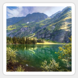 Mountain Print, Canadian Wall Art, Landscape Photography, Teal Decor, Mountain Lake Sticker
